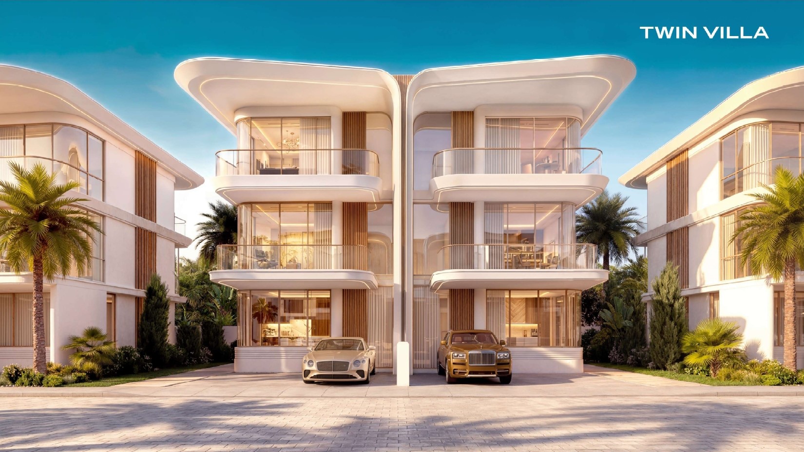 5 BHK + Maid Twin Villa Large Plot at Greenz by Danube